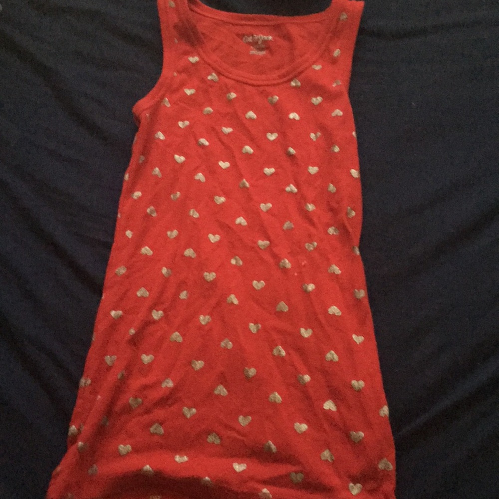Red heart tank top